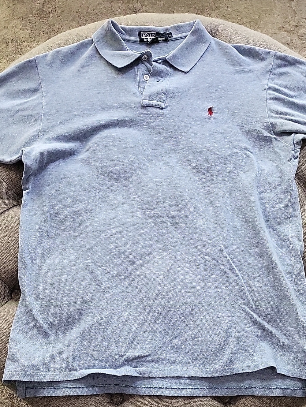 Polo by Ralph Lauren Sky Blue Short-Sleeve Cotton Polo